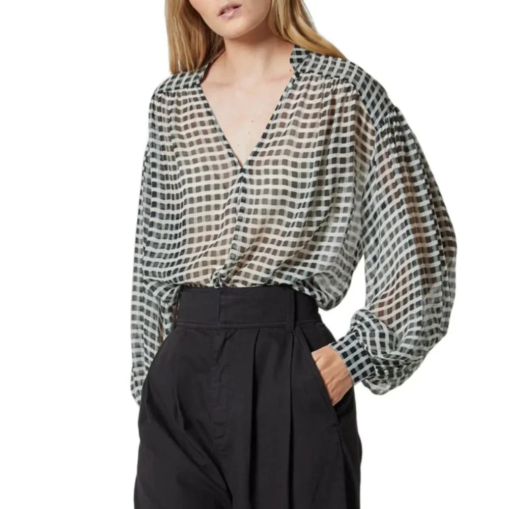Joie Silk Lasha Blouse (NWT) - Picture 2 of 15